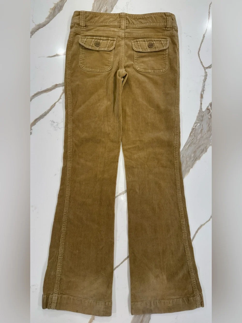 Y2K Low Rise Brown Corduroy Bootcut Flare Pants Z Universe Size 3